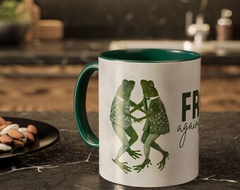 Frogs against Fascism Mug - Social Activism Gift