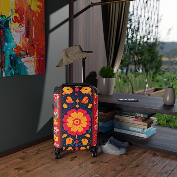 Pakistani truck art, suitcase art, decorative suitcase, pakistani truck art, persian pattern, carpet bag, travel suitcase, preppy suitcase