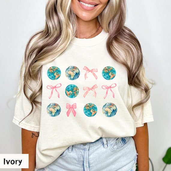 Earth Day Coquette Shirt: Kinder Planet Comfort Colors Tee