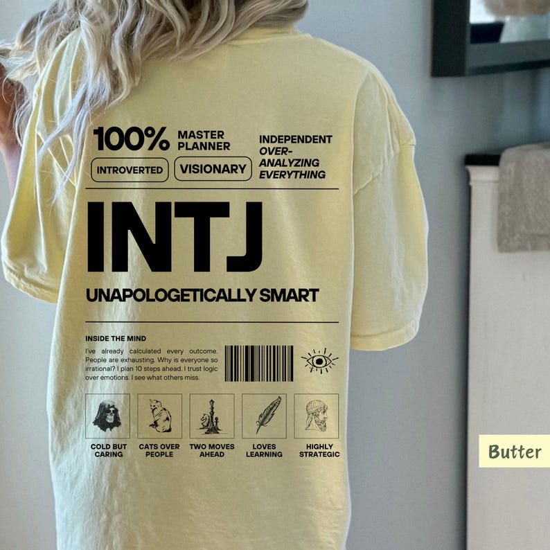INTJ Shirt, Intp Mens Shirt, INTJ Shirt, Mbti, Personality Type, Myers ...