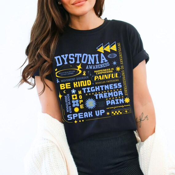 Support Dystonia Warriors, Dystonia Awareness Shirt, Blue Ribbon Shirts,  Dystonia Warrior, Dystonia Month Shirt, Rare Diseases