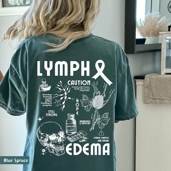 Lymphedema Shirt • Lymphedema Warrior Tee • Light Blue Ribbon Rare Disease Support • Chronic Illness Awareness Gift • Lymphatic Edema