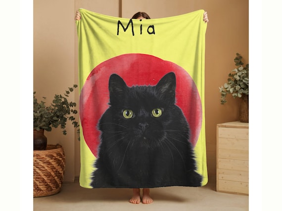 Customizable pet blanket, cat name blanket, cat remembrance blanket, custom pet face blanket, custom pet baby blanket, pet photo blanket