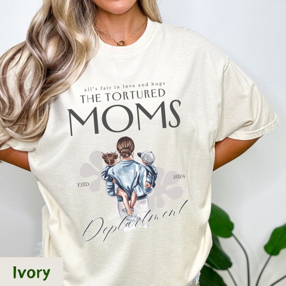 The tortured Moms Department, Tortured mom, expecting mom gift twins, twin mom, mom hugs shirt, hot mess mama, amazing mom shirt