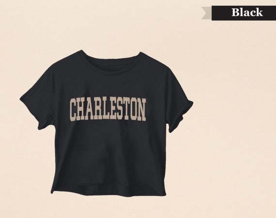 Charleston Crop top, Charleston SC Shirt, Charleston bach, charleston t shirt, charleston gift, south carolina, aesthetic crop top