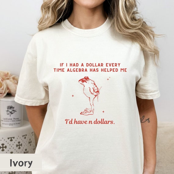 Algebra Shirt, Algebra T Shirt, Algebra Teacher Gift, Funny mathematics shirt, Mathematics t-shirt, Frog Scientist, Comfort Colors® Unisex