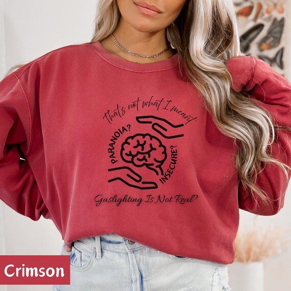 Gaslighting Shirt, Gas lighter Sweatshirt, Brain Control Design, Dark Humor Gaslighting Crew Neck, Gas Lighting Awareness, Customizable