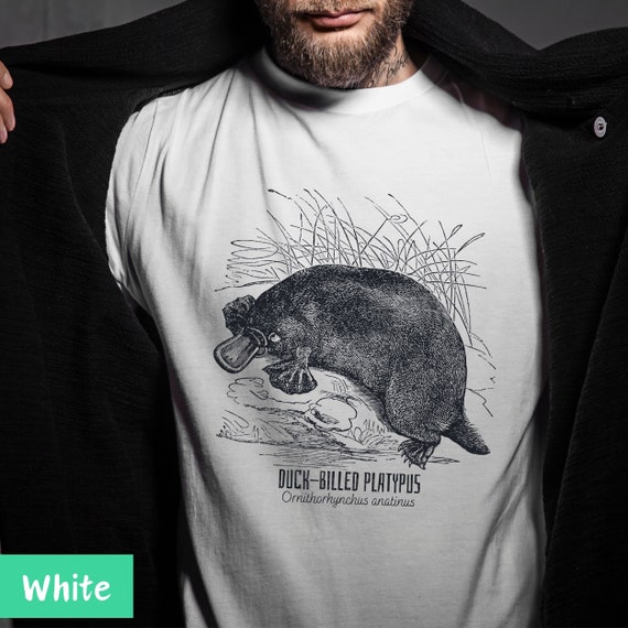Duckbill platypus, Vintage Platypus shirt, duckbill, amphibian shirt, herpetology shirt, wildlife shirt, zoologist shirt, Unisex