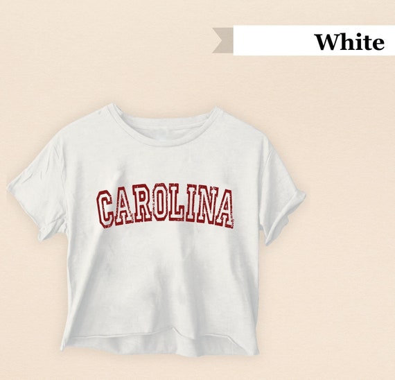 Carolina Crop top, Carolina gift, vintage Carolina, Carolina shirt, Carolina game day, Aesthetic Crop Top, East Carolina university shirt