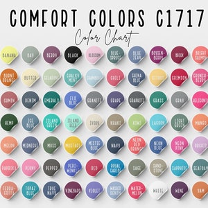 May include: Color chart with 64 color swatches labeled with names like "Banana", "Berry", "Black", "Blue-Spruce", "Blue Jean", "Boysen-Berry", "Brick", "Bright Salmon", "Burnt Orange", "Butter", "Celadone", "Chalky Mint", "Chili", "China Blue", "Citrous", "Crimson", "Crunch-Berry", "Cumin", "Denim", "Emerald", "Flo Blue", "Granite", "Grape", "Graphite", "Grass", "Gray", "Heliconia", "Hemp", "Ice Blue", "Island Green", "Island Reef", "Ivory", "Khaki", "Kiwi", "Lagoon", "Light Green", "Mango", "Melon", "Midnight", "Moss", "Mustard", "Mystic Blue", "Navy", "Neon Red Orange", "Neon Blue", "Neon Pink", "Orchid", "Paprika", "Peony", "Pepper", "Peri-Winkle", "Red", "Royal Caribe", "Sage", "Sand-Stone", "Sapphire", "Seafoam", "Terra-Cotta", "Topaz Blue", "True Navy", "Vineyard", "Violet", "Washed Denim", "Water-Melon", "White", "Wine", "Yam".