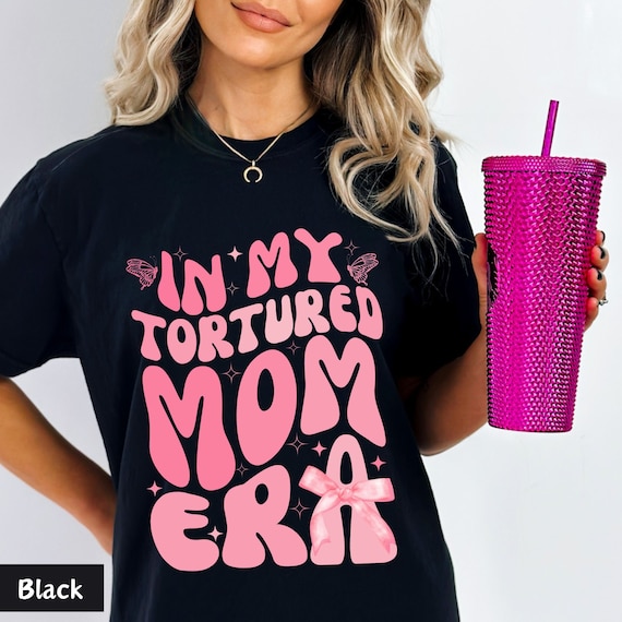 Tortured Mom Era Shirt: Comfort Colors Hot Mess Mama Tee