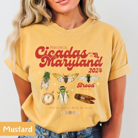 Cicada Maryland 2024 Shirt: Entomology Gift, Forestcore Tee