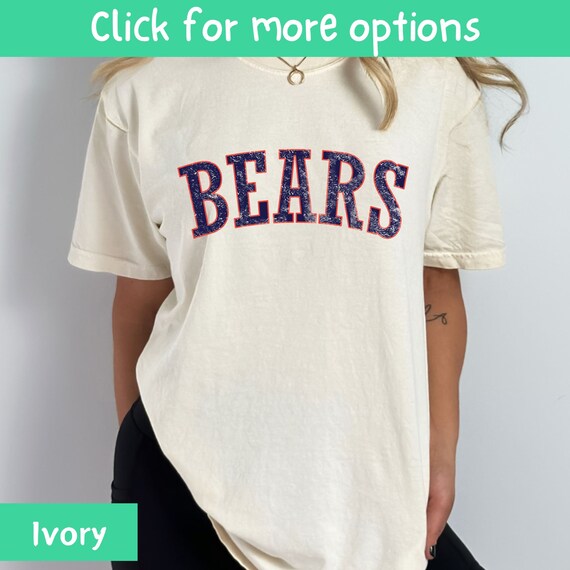 Bears Rusted Text Shirt: Comfort Colors Game Day Tee