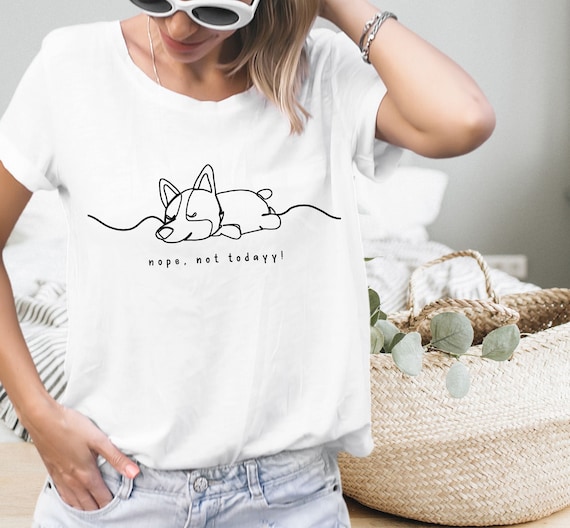 nope not today shirt, emotional support animal shirt, brain fog shirt, chronic fatigue syndrome, procrastinator shirt, procrastinator gift