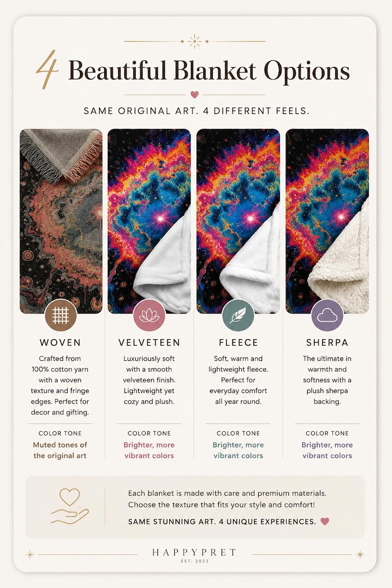 Cosmic dreamscape with radiant stars, Trippy Cosmic Blanket, Psychedelic Black hole, Rave Decor, Groovy Throw image 6