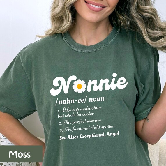 comfort colors grandma shirt, nonnie tshirt, grandma definition shirt, nanna shirt, nonnie gifts, nonnie sweatshirt, groovy grandma shirt