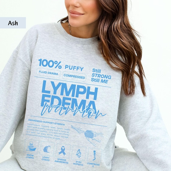 Lymphedema  Shirt • Lymphedema Warrior Tee • Light Blue Ribbon Rare Disease Support • Chronic Illness Awareness Gift • Diseases Awareness