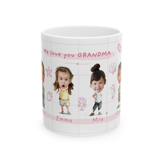 Custom coffee mug, custom photo mug, personalized cup, personalized baby mug,Custom baby face mug,Grandma gift, Grandpa gift, photo mug gift