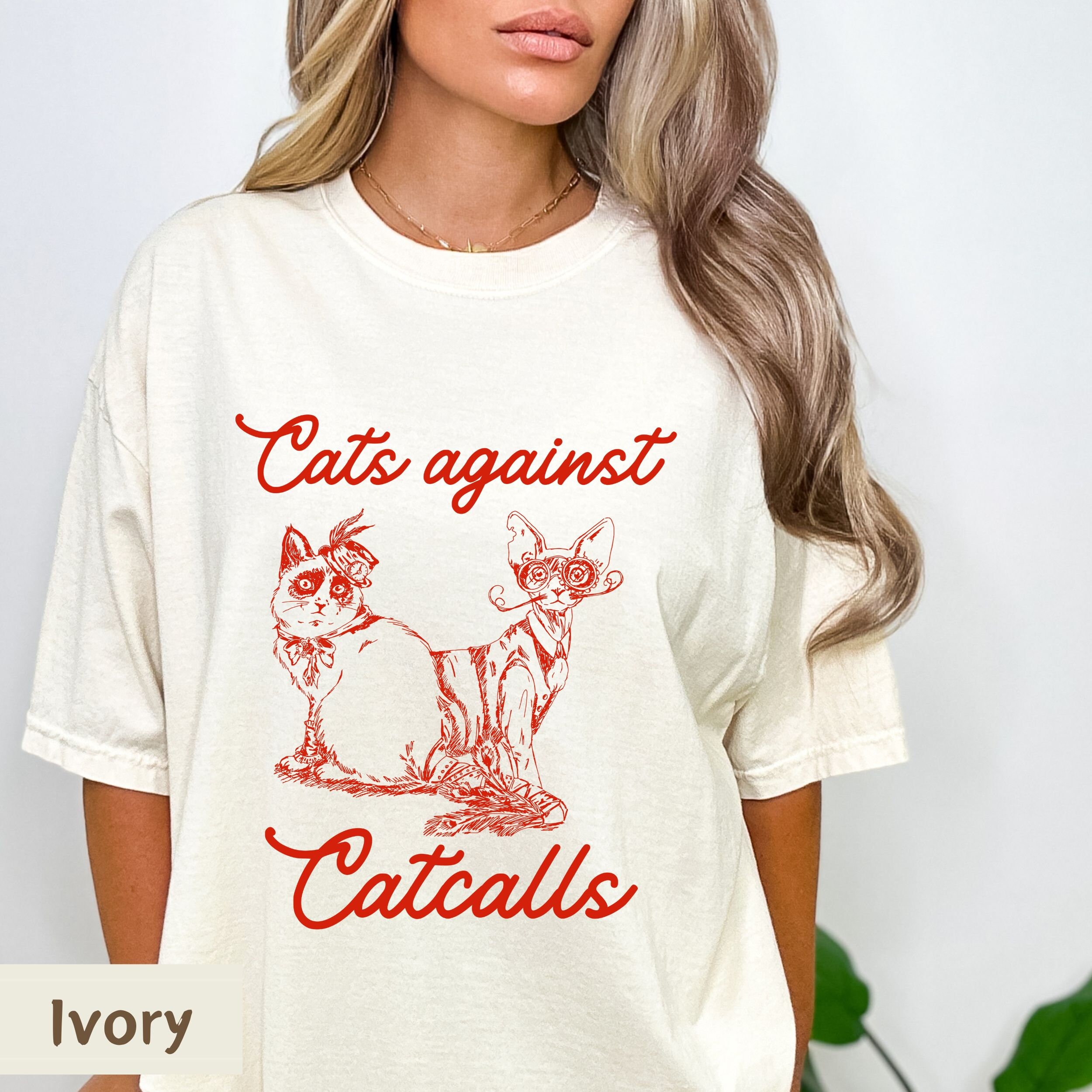 Cats Against Catcalls Feminist Activist T-Shirt Feminism Cats Against Catcalls Feminist Activist T-Shirt Feminism