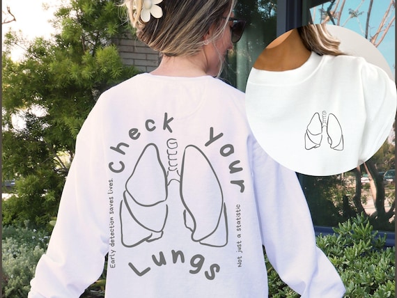 Lung cancer tshirt, lung cancer awareness, lung cancer sweat, lung cancer shirts, cancer walk shirt, support squad cancer, Sweatshirts