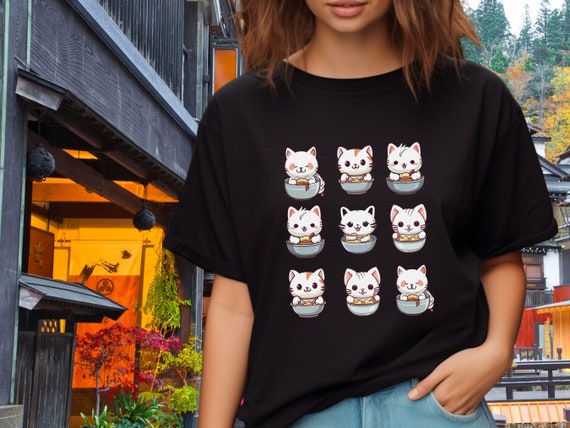 cat ramen shirt, ramen shirt, ramen life shirt, kawaii ramen shirt, ramen lover shirt, ramen noodle shirt, cute ramen shirt, Unisex
