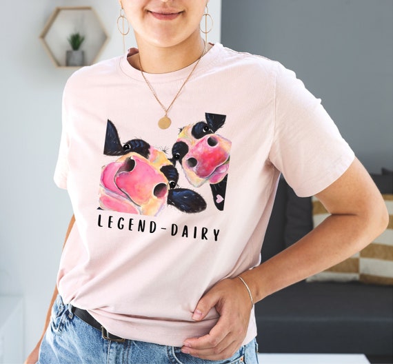 Legend-dairy shirt, cow shirts, cow lover gift, cottage core shirt, western shirt, farm animal shirt, farm animal shirt, unisex graphic tee