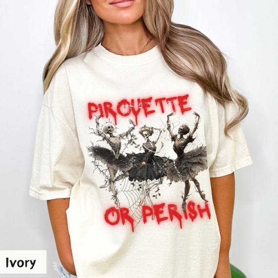 Skeleton Ballerina Shirt · Ballet Halloween Tee · Halloween Dance Teacher Shirt · Dance Mom Gift · Dancing Skeletons Top · Ballerina Sweats