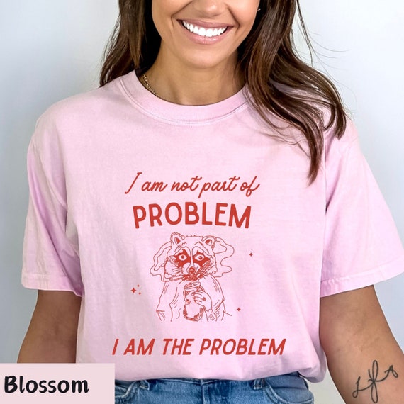 Raccoon shirt, I'm the problem shirt, broke shirt, Eating disorder shirt, Gen Z humor shirt, Dank meme shirt, Comfort Colors® Unisex