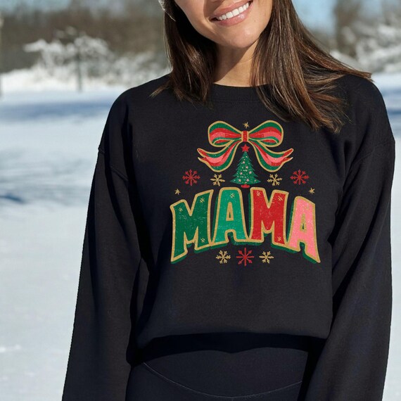 Merry Christmas, Mama Claus, In My Mama Era, One Merry Mama, Retro Christmas, Sweater for Mother, Holiday Mama Shirt