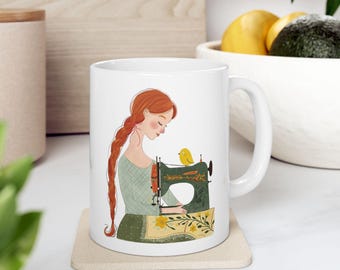 Quilter Mug, Sewing Coffee Mug, Seamstress Gift, Crafting Gifts, Pun Mugs Sewing, Sewing Themed, Presents for Sewers, 11oz and 15oz