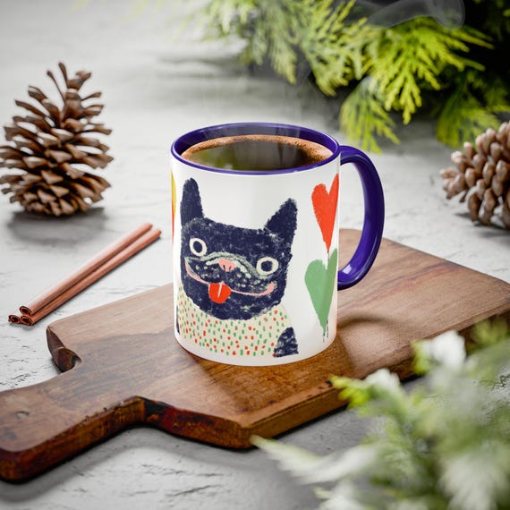 Frenchie Mama Mug - French Bulldog mugs available in 11oz & 15oz sizes