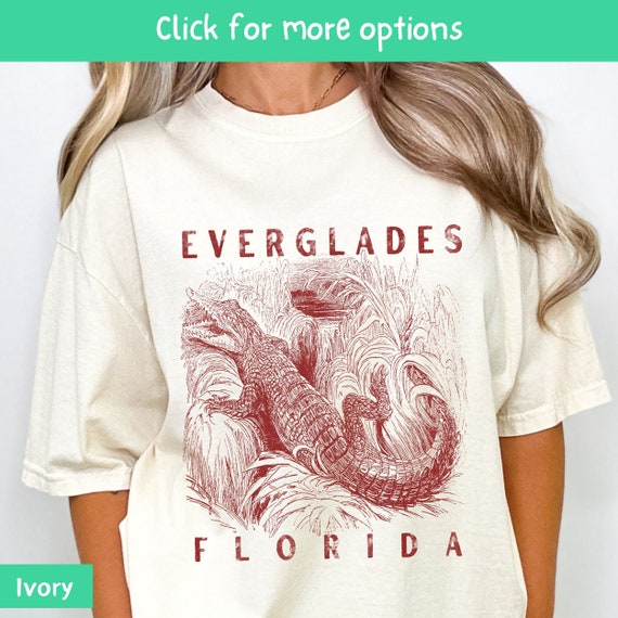 Everglades Shirt, alligator shirt, everglades national park, Florida Shirt, Wetlands Conservation Awareness apparel, Comfort Colors®, Unisex