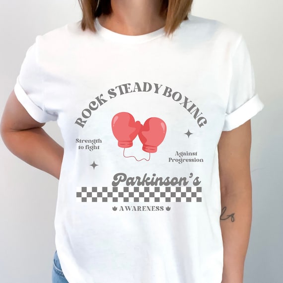 Parkinsons tshirt, Rock Steady Boxing Shirt, Fight progression, parkinsons awareness, parkinsons shirt, parkinson's disease, support tee