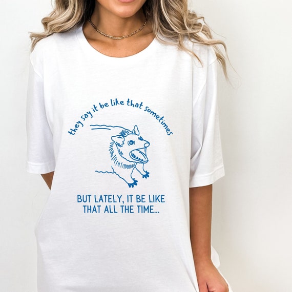 Opossum Shirt, Depressed shirt, anger management t shirt, Depressed, Gen Z humor shirt, Sarcastic Shirt, Emotional Support Animal, Unisex