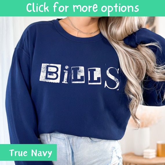 The Bills Comfort Color Shirts and Sweatshirts, Football mama shirt, School Spirit Tee, Customizable Football Fan Shirt, Game day Unisex