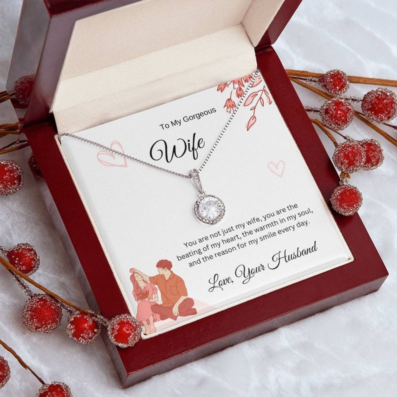 To My Wife Eternal Hope Necklace Gift, Necklace Gift to Wife