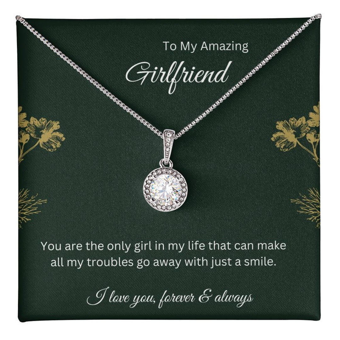 To My Amazing Girlfriend Eternal Hope Necklace Gift, Girlfriend