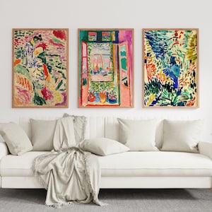 Matisse Print Set Of 3 Matisse Museum Print Matisse Wall Art Print Set Matisse Print Wall Art Henri Matisse Print Matisse Wall Art Print Set