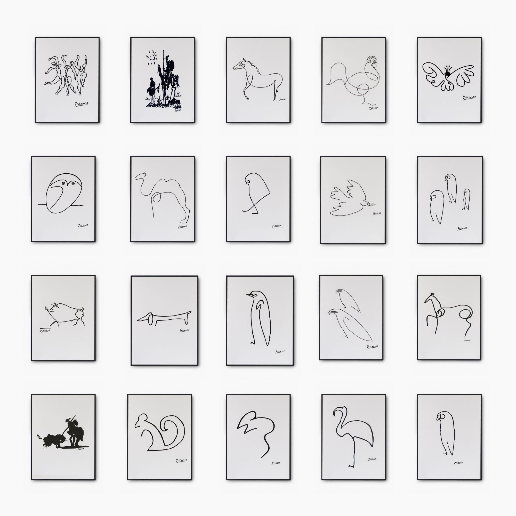 Picasso line art - Etsy 日本