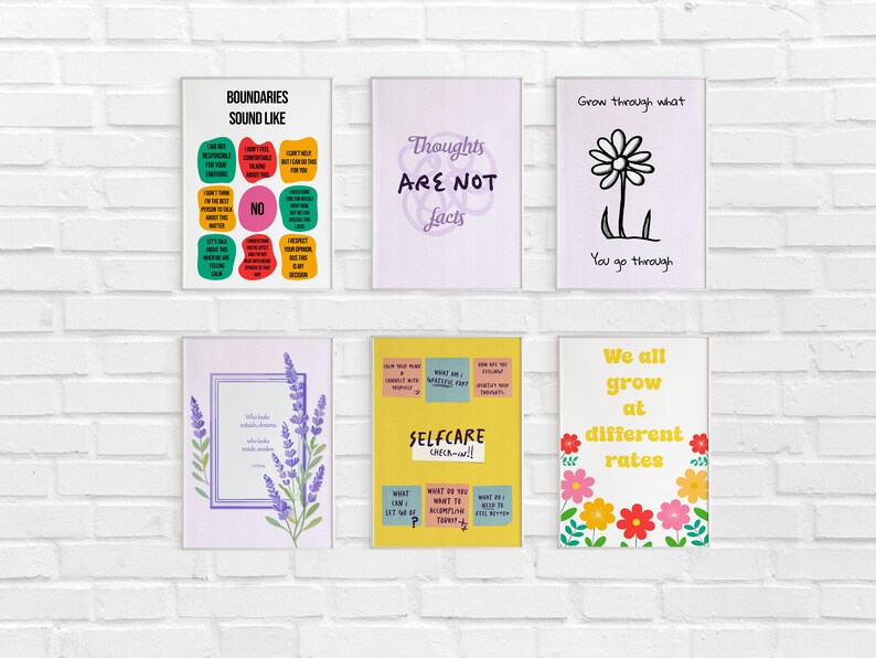 30 Mental Health Posters Bundle, Mental Health Wall Art, Mental Health ...