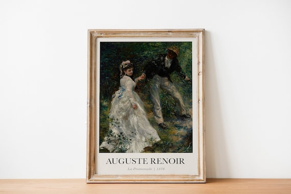 Auguste Renoir Print, Auguste Renoir Art, La Promenade, Vintage Print, Auguste Renoir Painting, Auguste Renoir Poster, Boho Home Decor