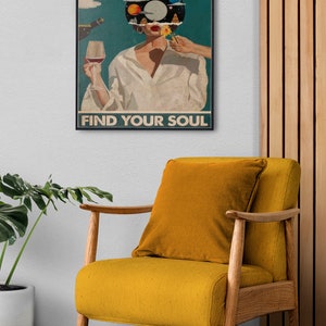 Lose Your Mind Find Your Soul Vintage Poster, Lose Your Mind Print, Vintage Music-Inspired Wall Art, Retro Poster Print, Music Retro Poster image 2