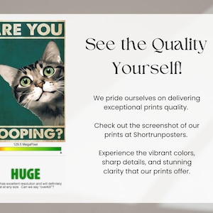 Are You Pooping Print Set, Cat Printable Bathroom Decor, bathroom wall art, bathroom decor wall art, funny bathroom art, bathroom art print image 5