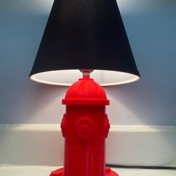 Fire Hydrant Lamp, Hidden Storage, 3d Printed