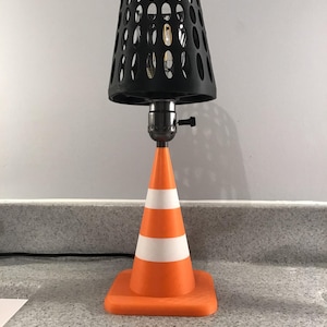 Verkeerskegellamp, 3D-geprint