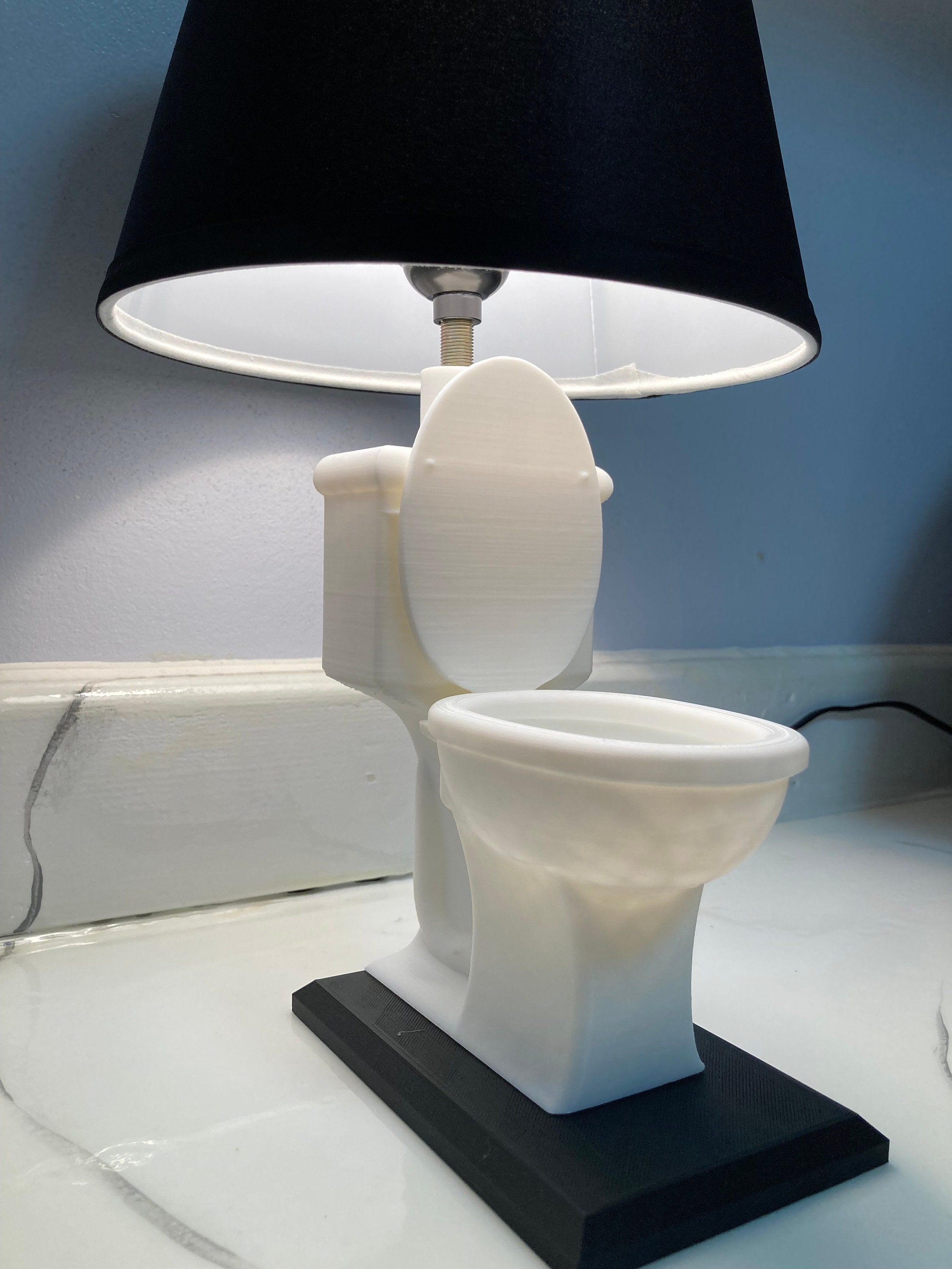 The Toilet Lamp 3d Printed Lamp / Organizer - Etsy
