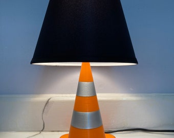 Traffic Cone Lamp, 3d Printed