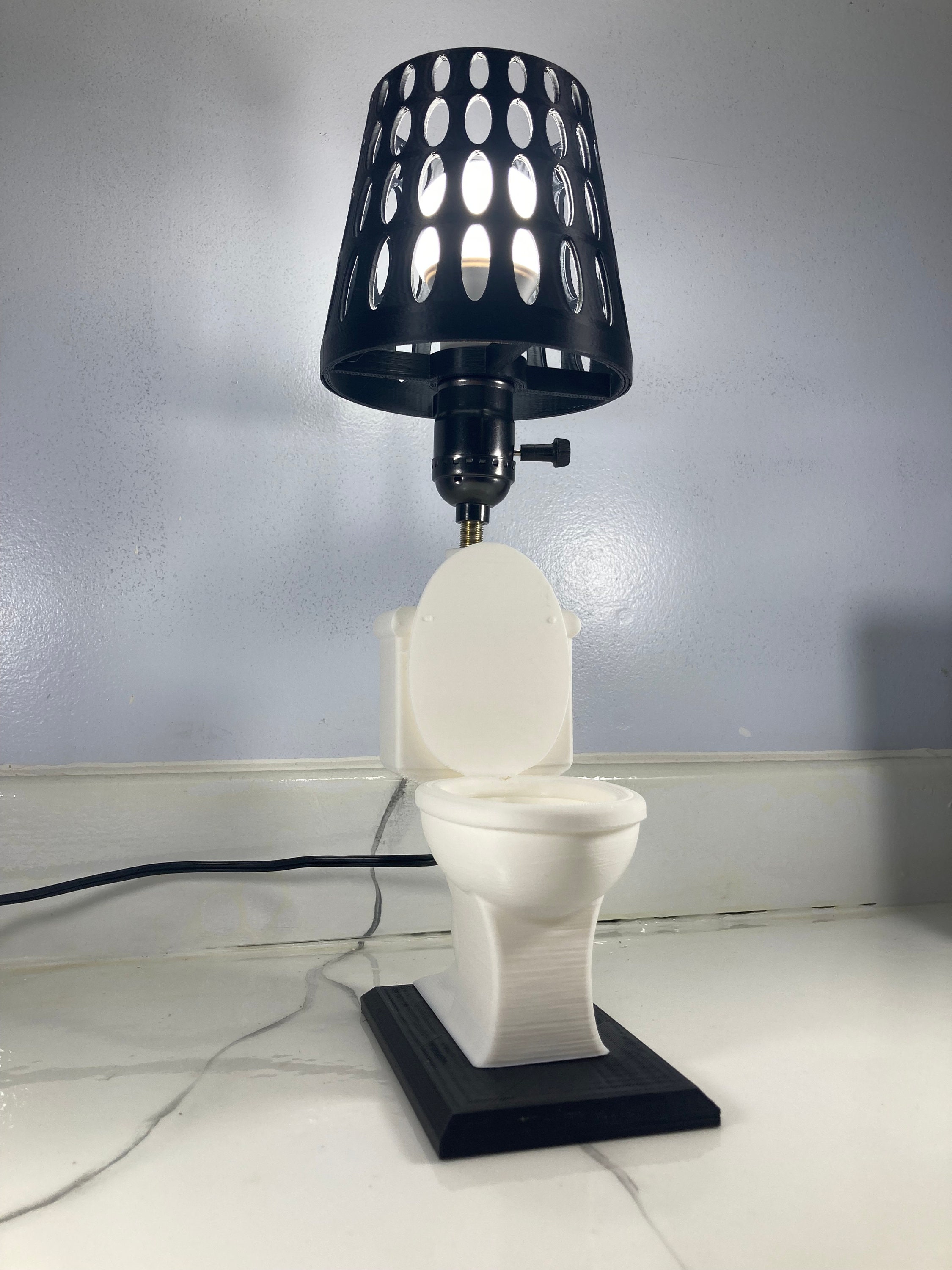 The Toilet Lamp! 3d Printed Lamp / Organizer - Etsy