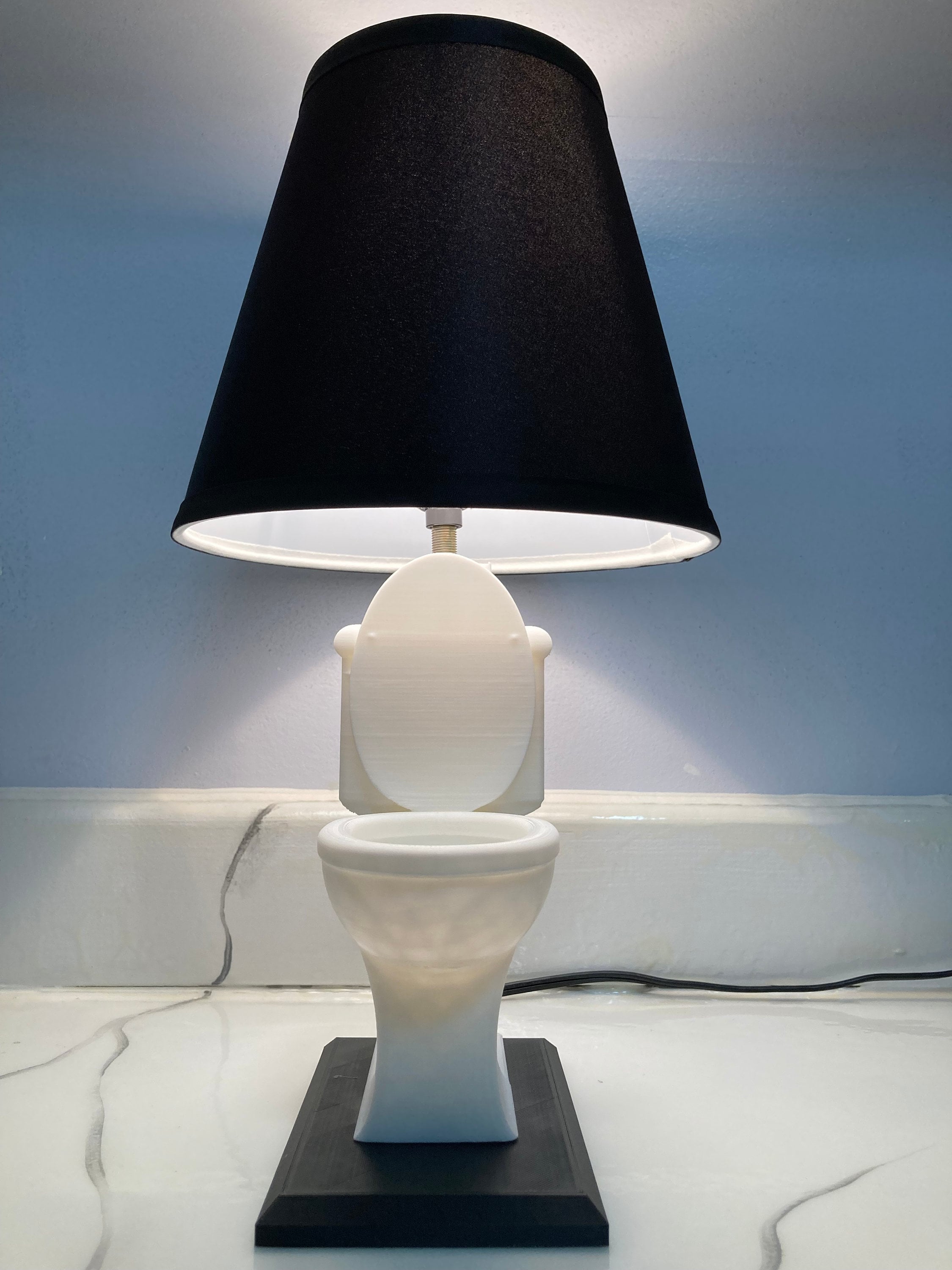 The Toilet Lamp 3d Printed Lamp / Organizer - Etsy