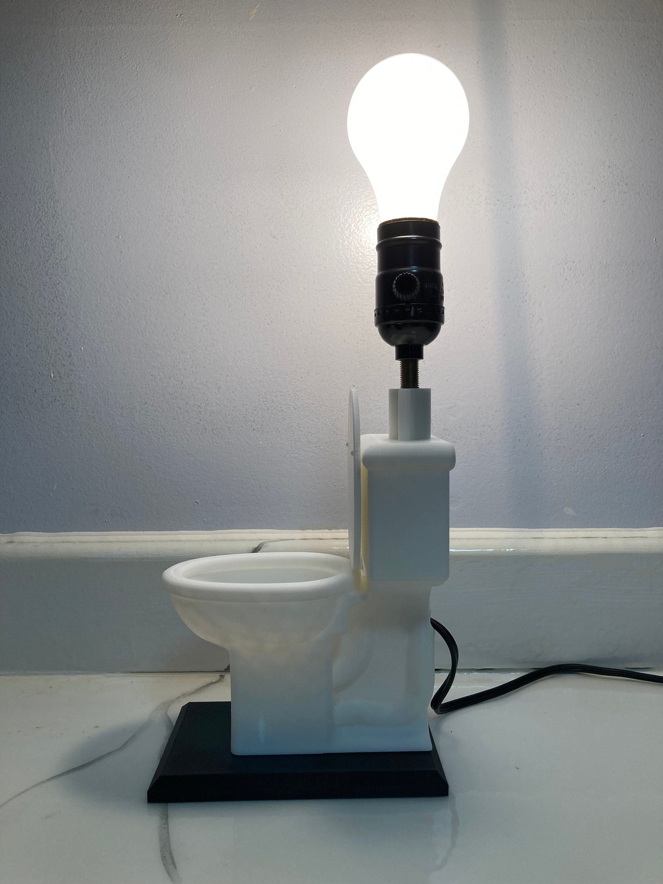 The Toilet Lamp 3d Printed Lamp / Organizer - Etsy